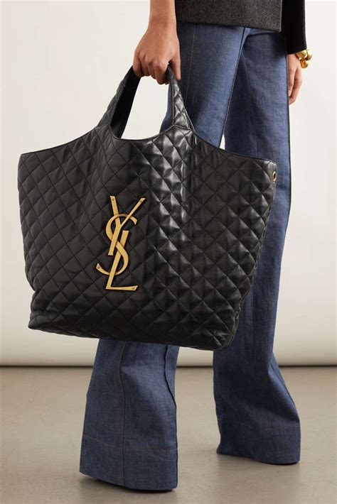 quilted ysl tote|ysl paniers and totes.